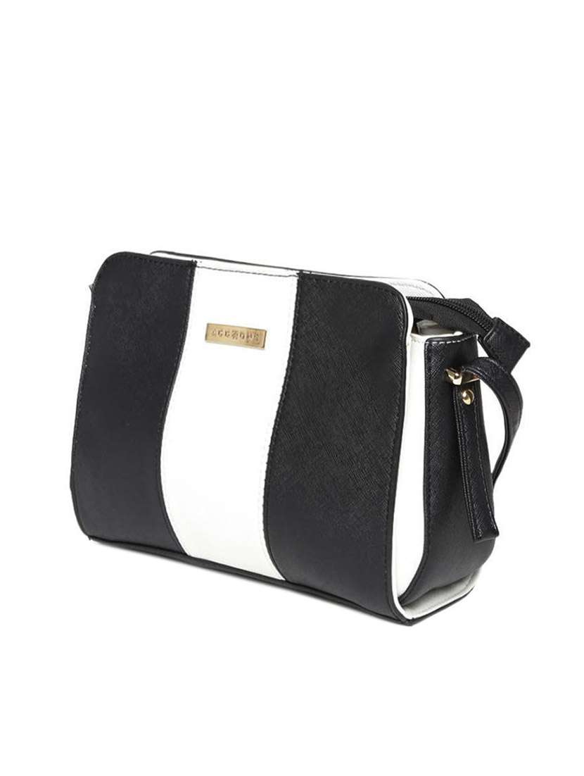 multi leatherette textured sling bag - 12393212 -  Standard Image - 4