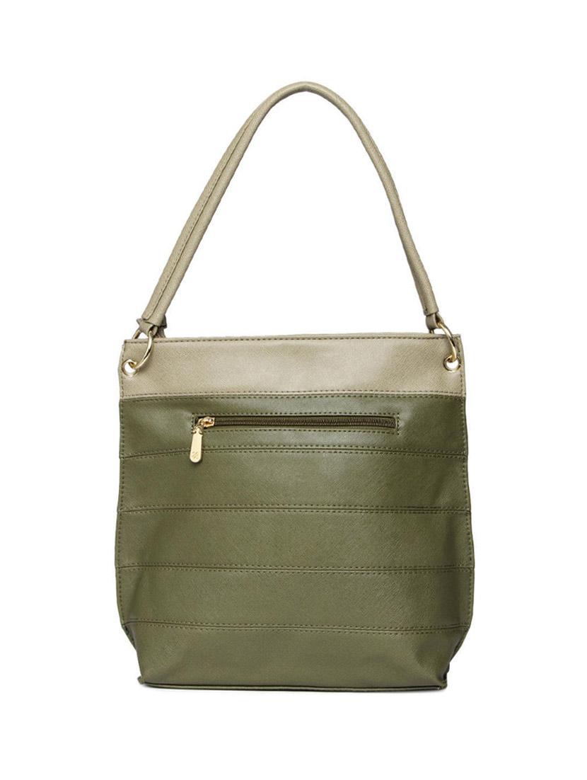 olive green leatherette handbag with sling - 12393234 -  Standard Image - 1