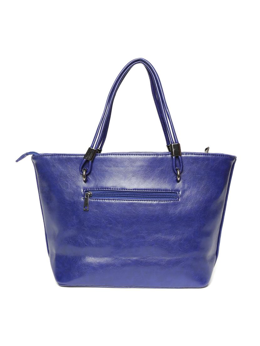 blue leatherette handbag - 12393235 -  Standard Image - 1