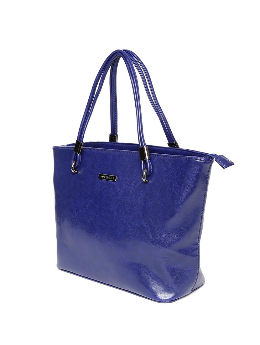 blue leatherette handbag - 12393235 - Standard Image - 4