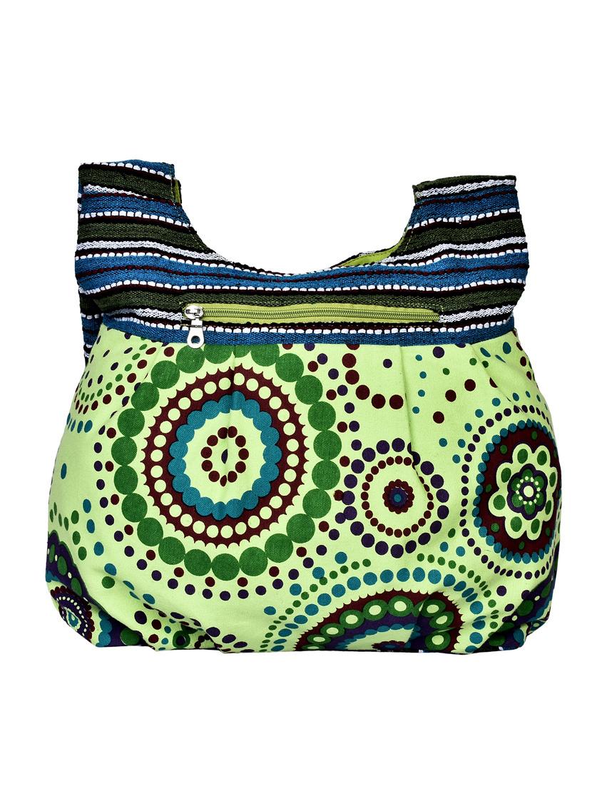 multi printed canvas sling bag - 12403124 - Standard Image - 1