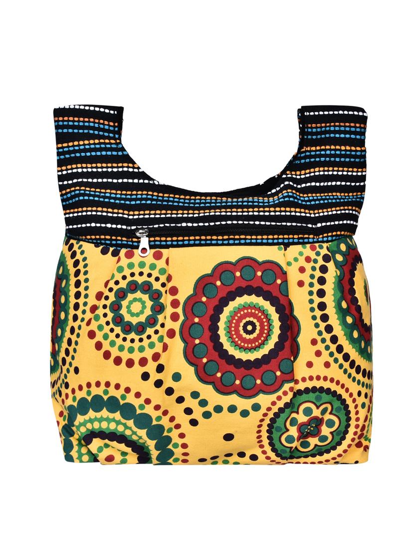 multi printed canvas sling bag - 12403126 - Standard Image - 1