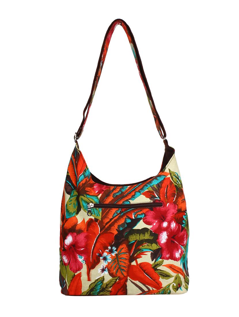 multi printed canvas sling bag - 12403584 - Standard Image - 1
