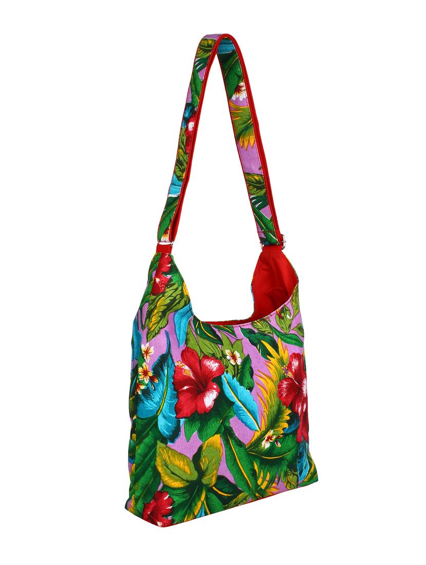 multi printed canvas sling bag - 12403586 - Standard Image - 4