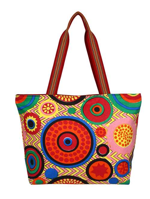 multi printed canvas tote - 12403589 -  Standard Image - 0