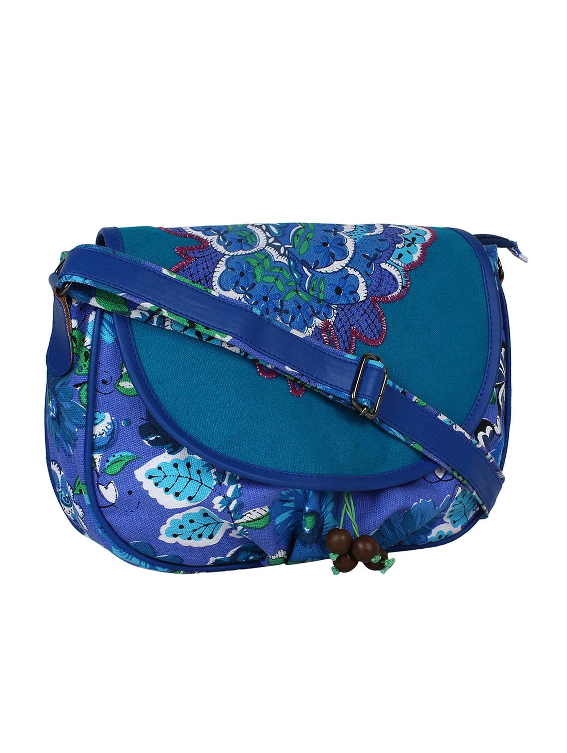 blue printed regular sling bag - 12403593 -  Standard Image - 4