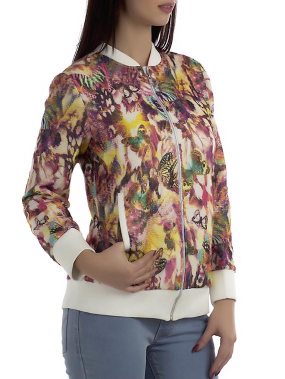 multi color fleece jacket - 12405997 - Standard Image - 1