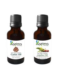 Combo Set of Castor Arandi Oil and Jojoba Carrier oil ( Each Products 15ml )