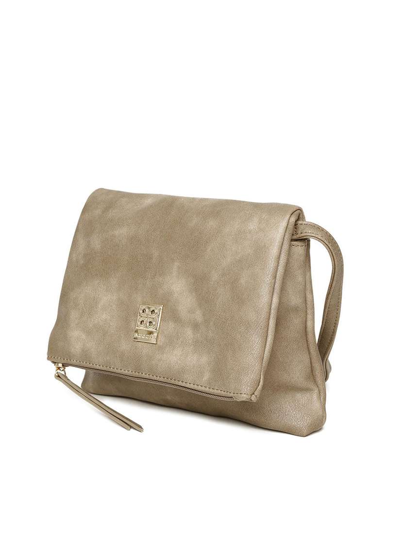 beige leatherette sling bag - 12416270 -  Standard Image - 4