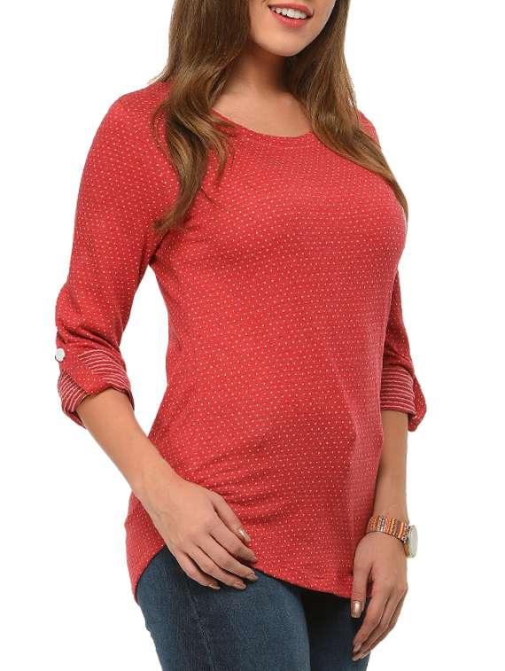 red cotton regular tshirt - 12420581 -  Standard Image - 1