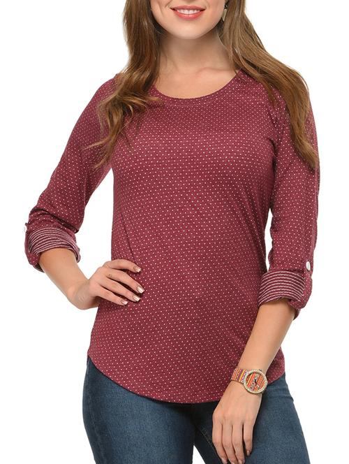 red cotton regular top - 12421637 - Standard Image - 0