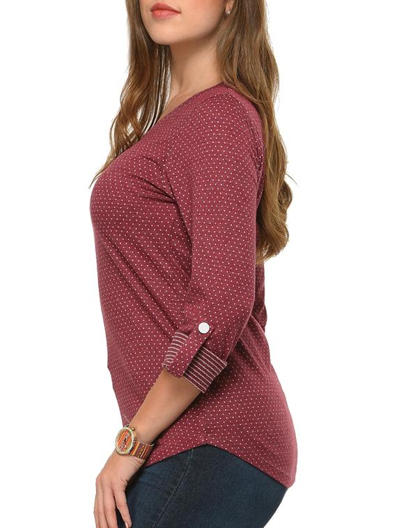 red cotton regular top - 12421637 - Standard Image - 1