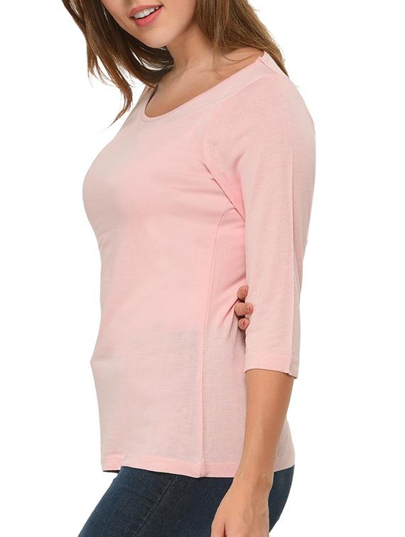 pink viscose regular top - 12421671 -  Standard Image - 1
