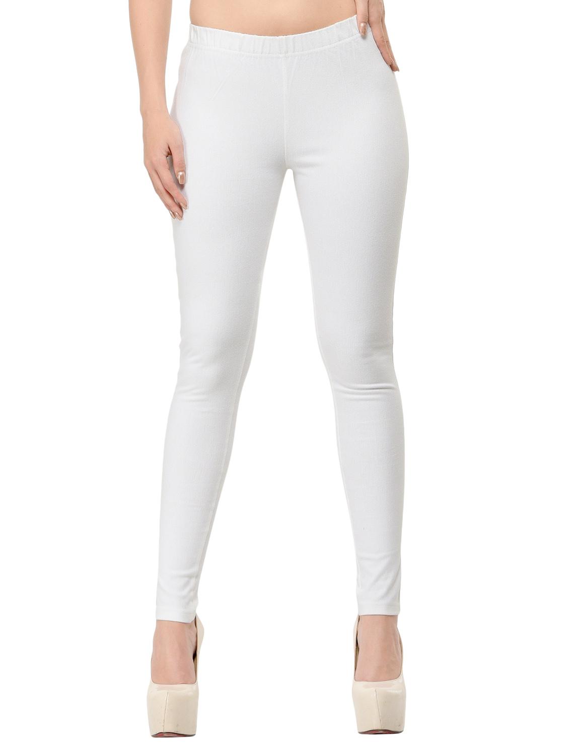 white viscose jeggings - 12426134 -  Zoom Image - 0