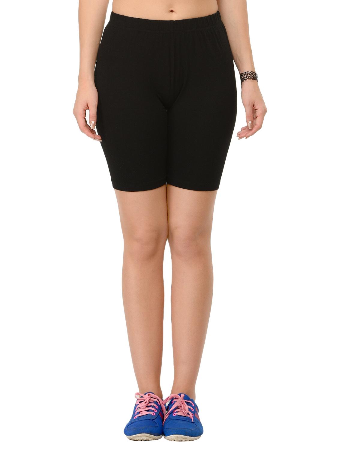 black cotton shorts - 12426160 - Zoom Image - 0
