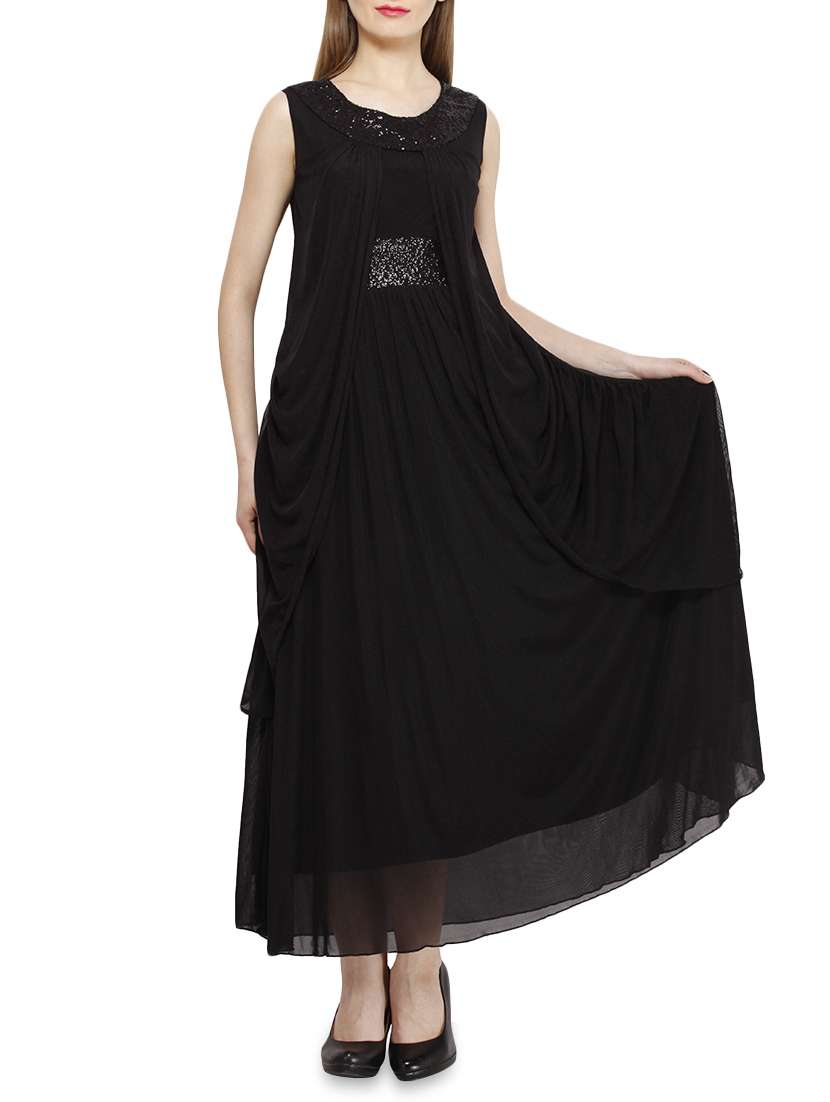 women's fit & flare maxi dress