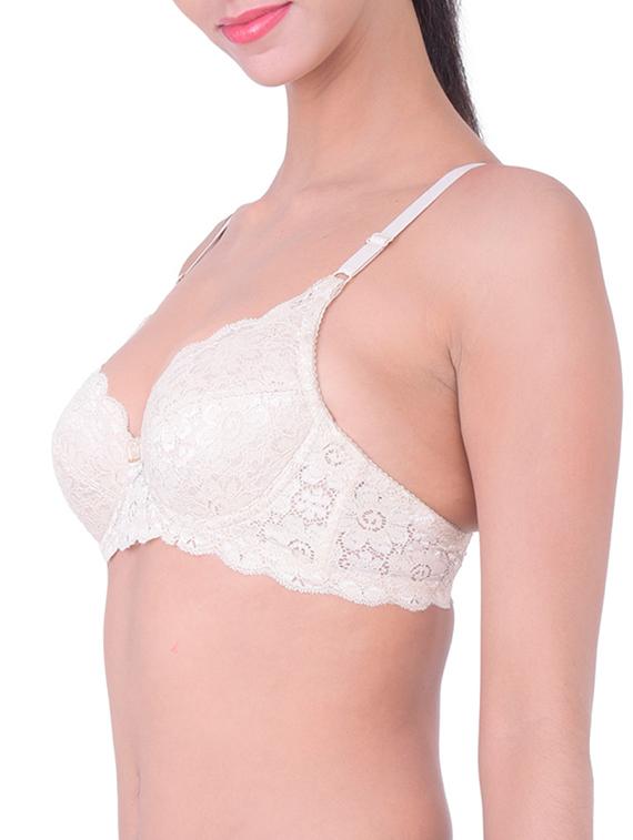 white lace push up bra - 12455798 - Standard Image - 1