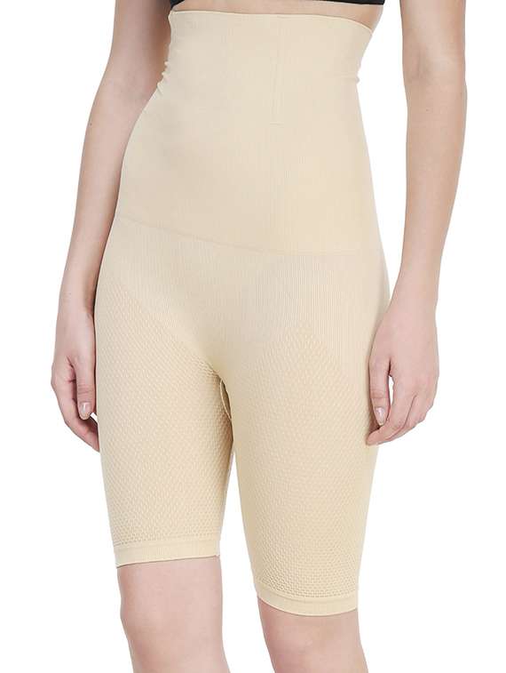 beige cotton shaper thighs - 12456016 -  Standard Image - 1