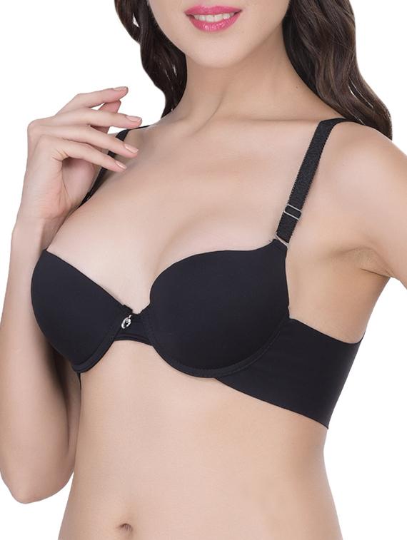 black cotton bra - 12456831 - Standard Image - 1