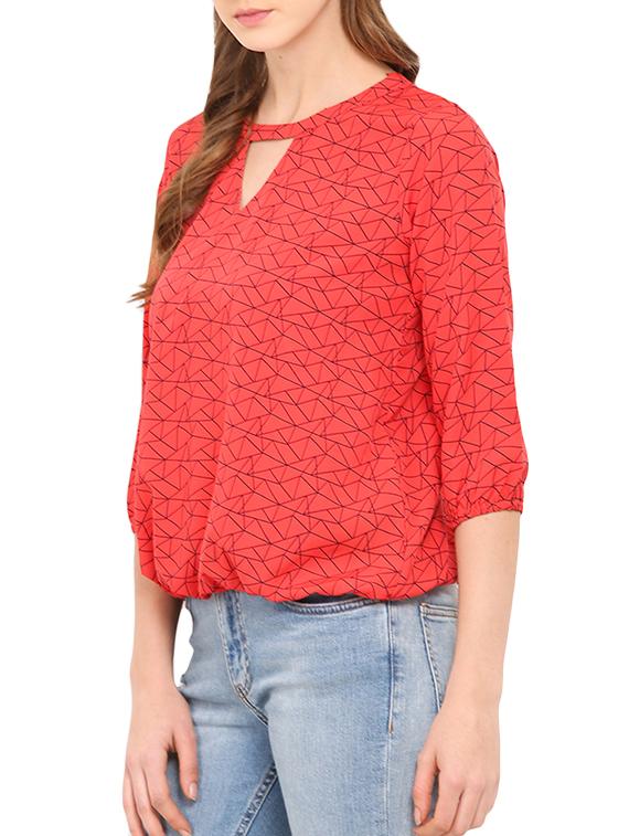 red printed balloon straight top - 12462183 - Standard Image - 1