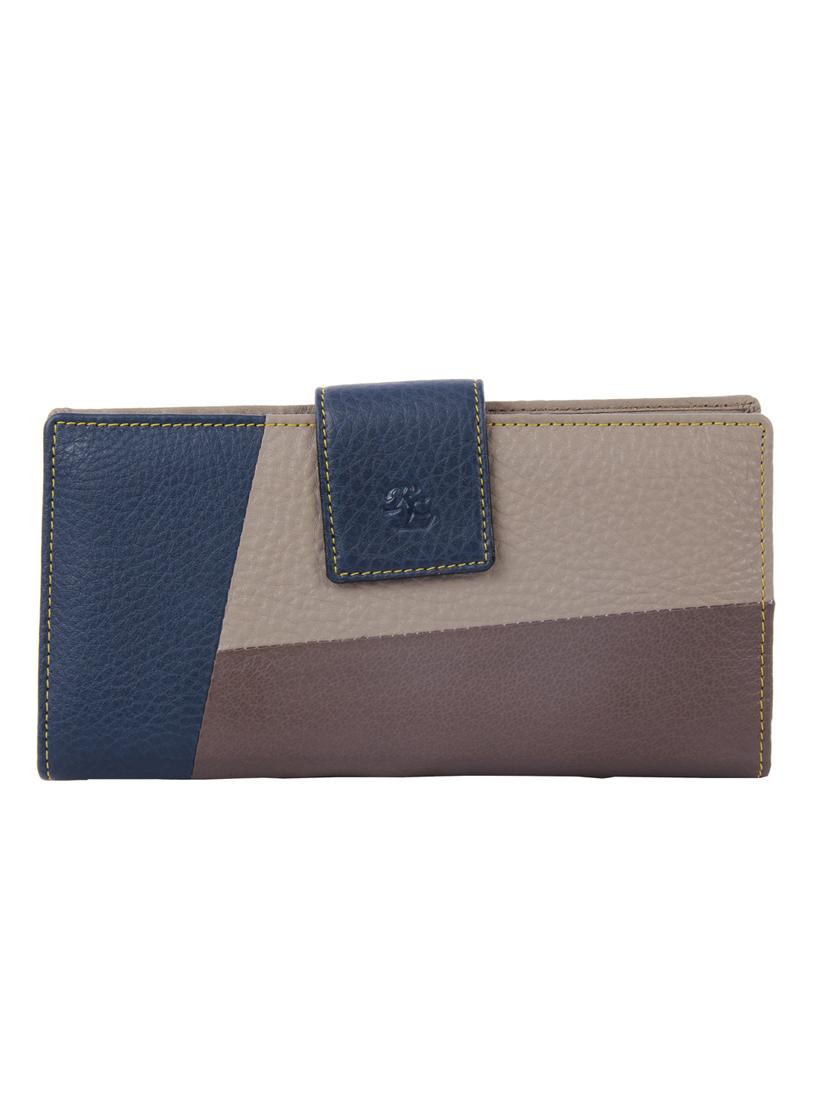 multi leather color block wallet - 12475099 -  Zoom Image - 0
