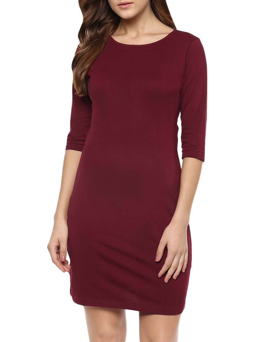 cutout back sheath dress