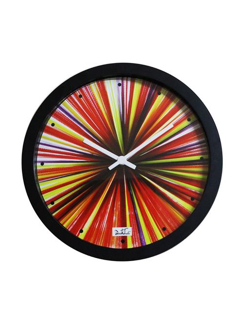 multicolor rays wall clock - 12481167 -  Standard Image - 0
