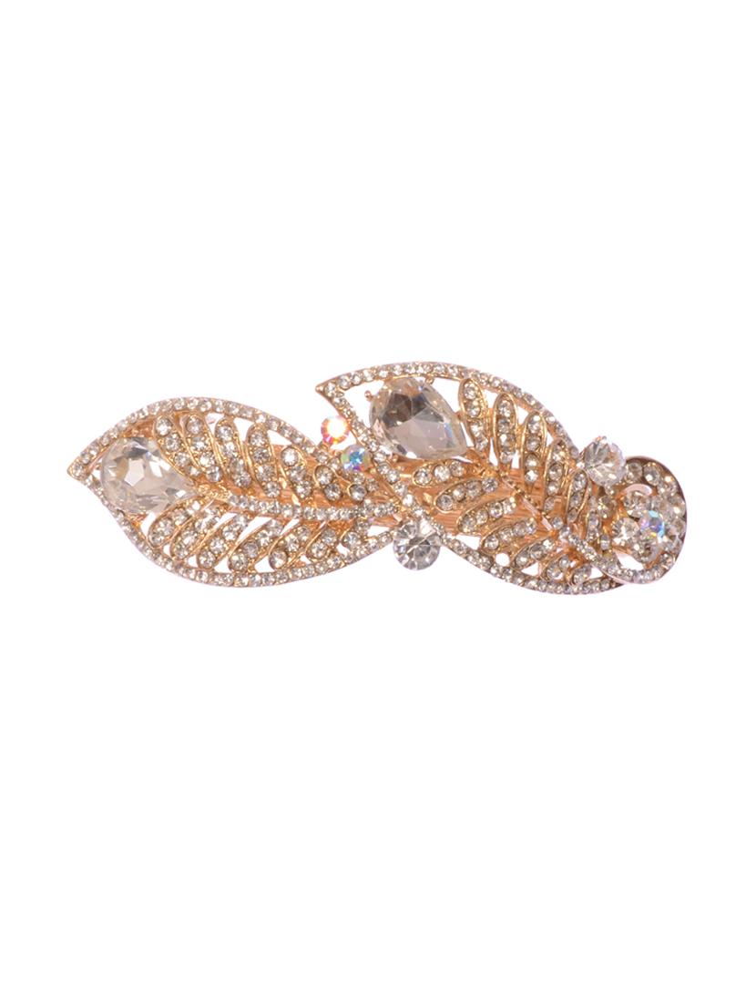 stone embellished hair clip - 12489961 - Standard Image - 1