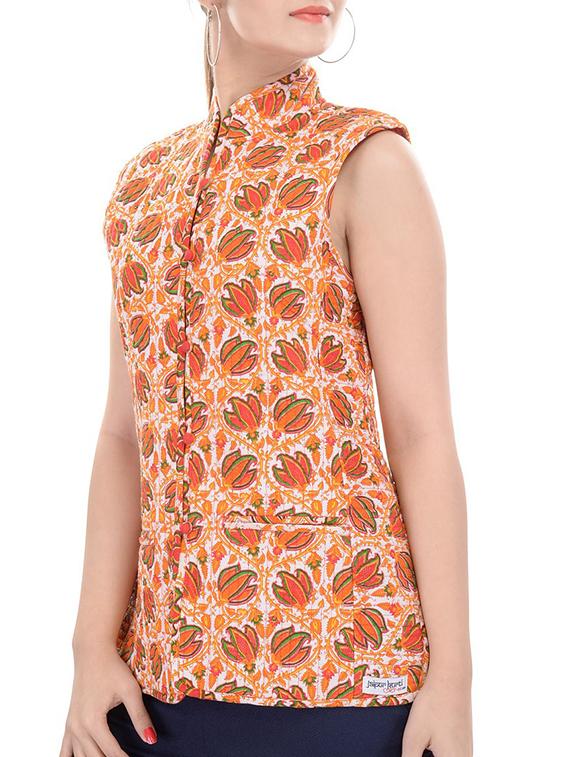 multicolored cotton reversible quilted jacket - 12495107 - Standard Image - 1