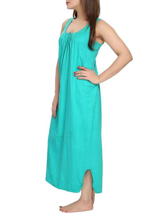 light blue cotton gown - 12495395 - Standard Image - 1