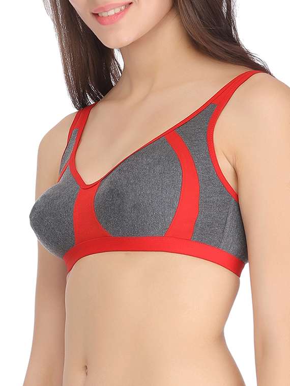 contrast detail solid bra  - 12501718 -  Standard Image - 1