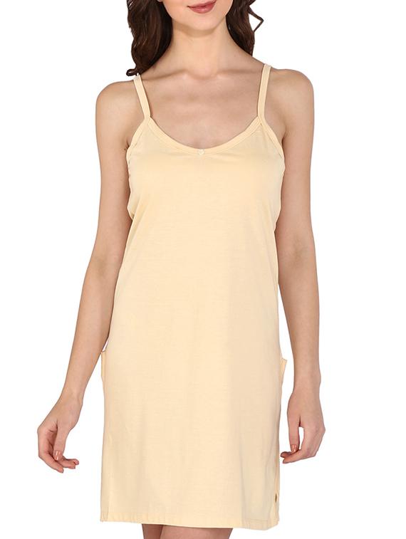 set of 3 beige cotton camisoles - 12516141 -  Standard Image - 1