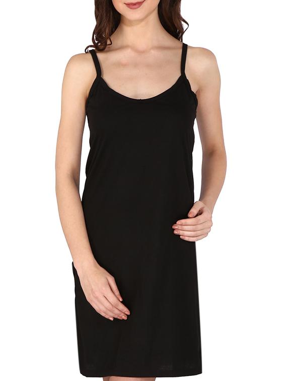 set of 3 black cotton camisoles - 12516142 - Standard Image - 1