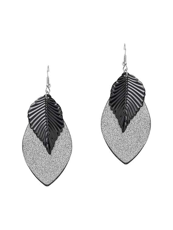silver silver plated earring