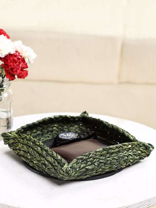 unravel india sabai red charger basket - 12526199 - Standard Image - 0