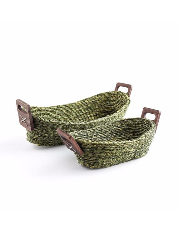 unravel india sabai bread basket(set of 2) - 12526212 - Standard Image - 1