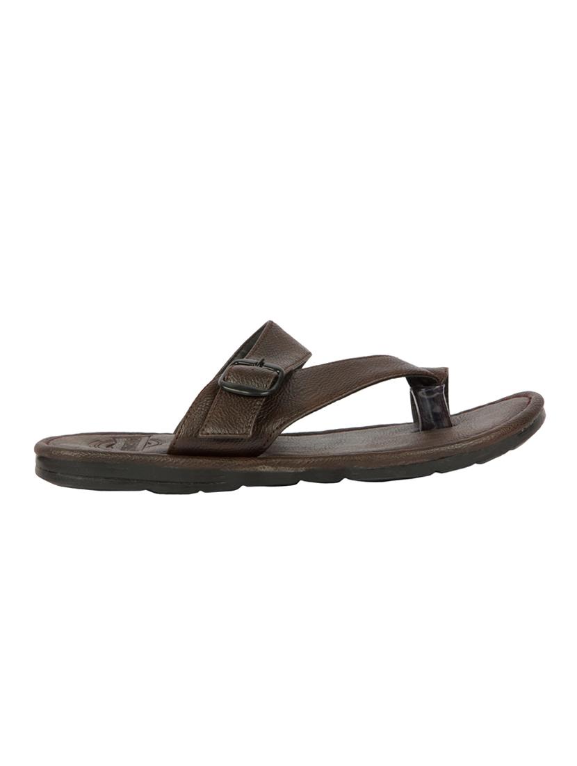 brown leatherette slipper - 12527420 - Standard Image - 1