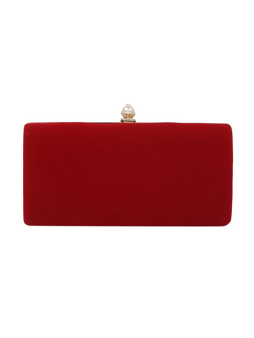 red velvet clutch - 12573360 - Standard Image - 1