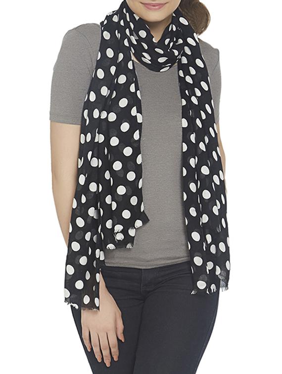 black viscose scarf - 12575220 -  Zoom Image - 0