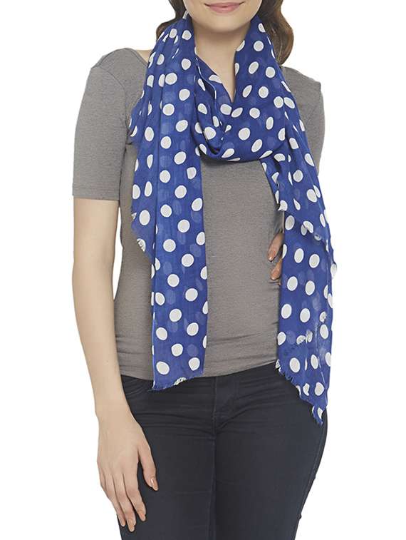 blue viscose scarf