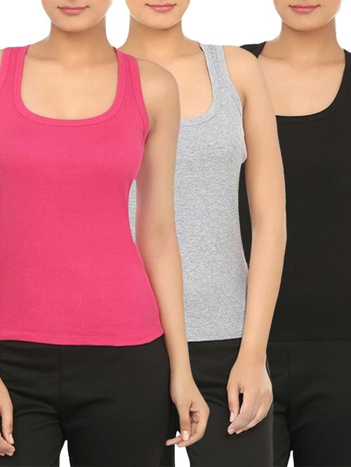 set of 3 multicolored cotton tees - 12576915 -  Standard Image - 0