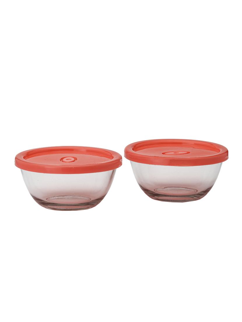 stylish glass transparent container set with lid - 12577096 - Standard Image - 4
