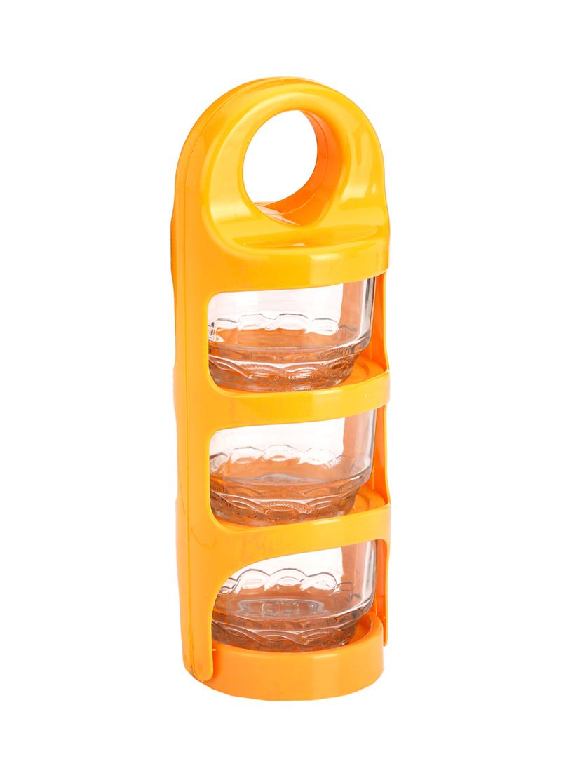 lakshya three piece colourful easylock tiffin - 12577105 - Standard Image - 1