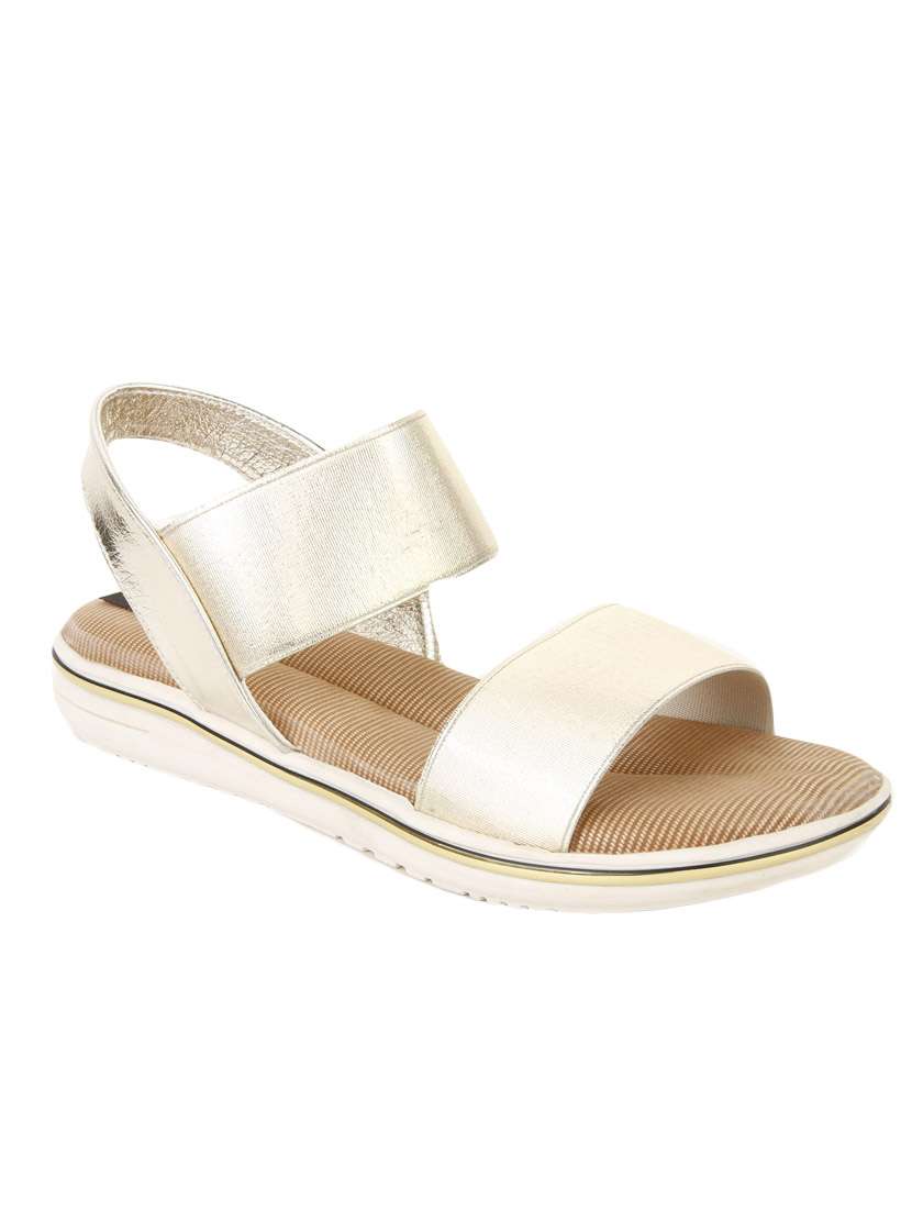 gold back strap sandal