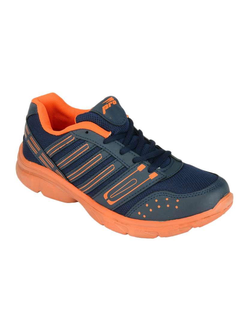 navy faux leather sport shoes