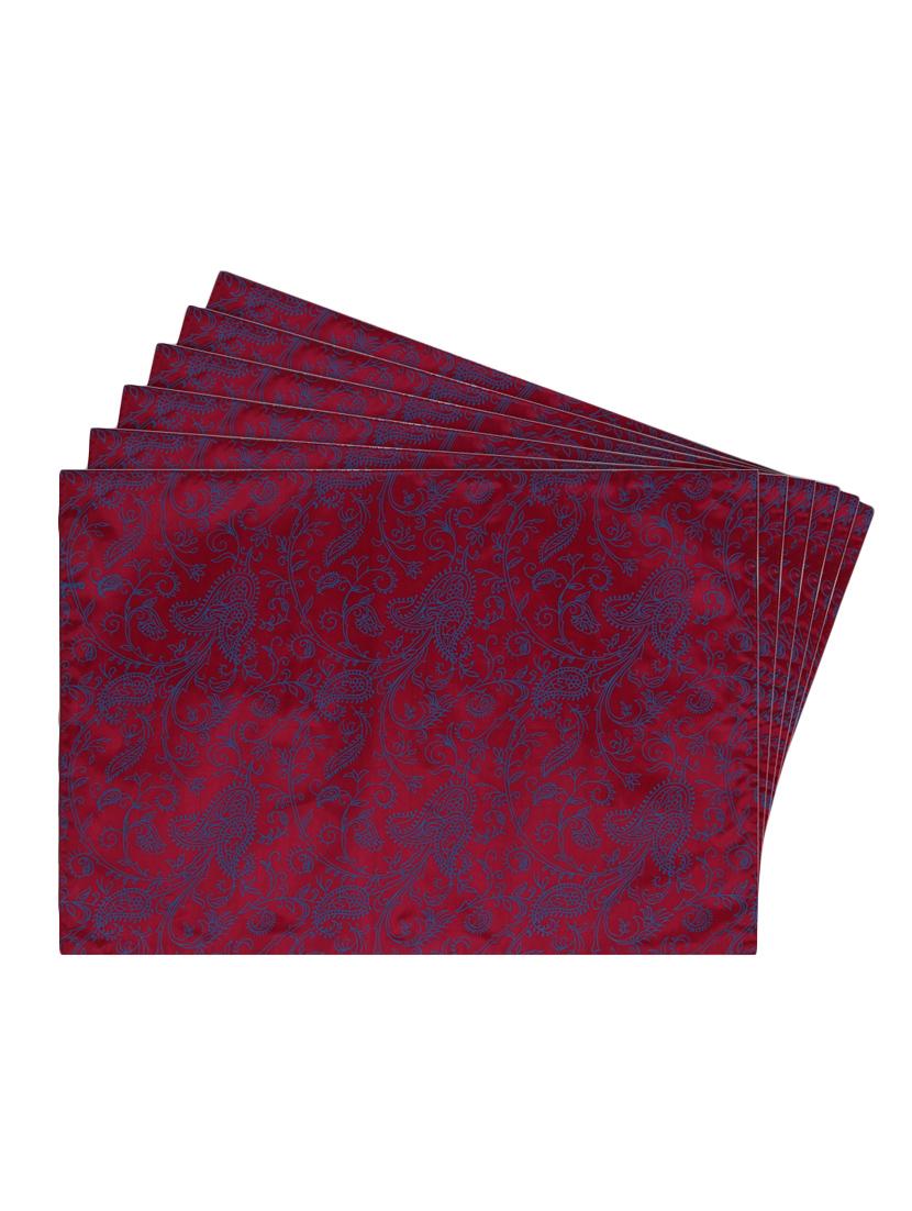 pink printed reversible placemats for dining table - unique designs both sides - set of 6 - 12590070 - Zoom Image - 0