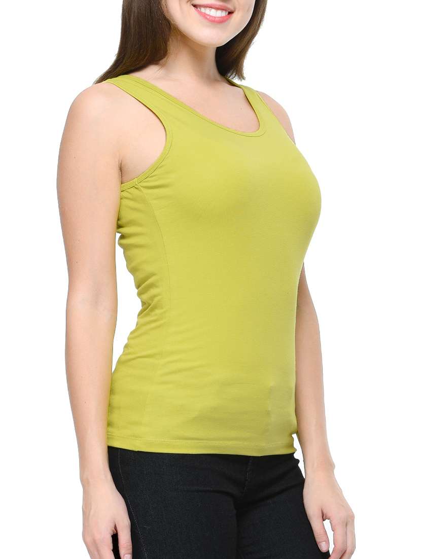 lime yellow cotton tee - 12593622 -  Standard Image - 1