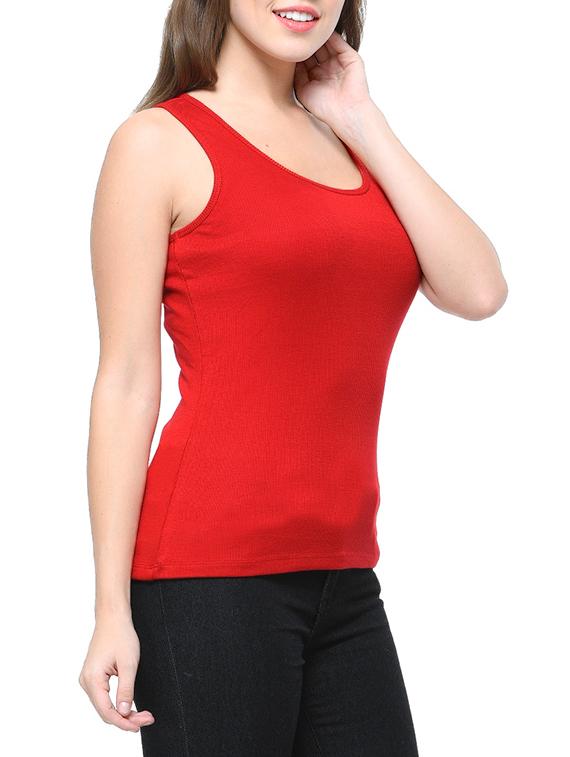 red viscose tank top - 12593636 - Standard Image - 1