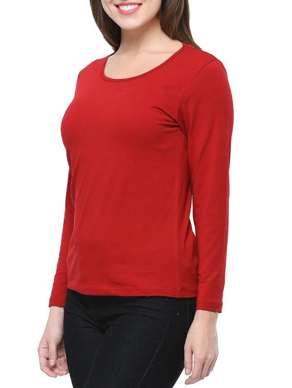 red cotton tee - 12593663 - Standard Image - 1