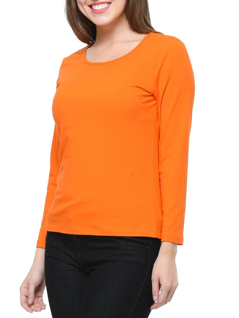 orange cotton tee - 12593666 - Standard Image - 1
